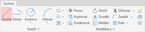 Nástroj pro kreslení úsečky