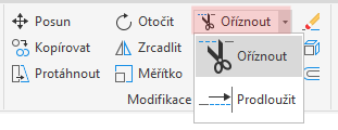 Nástroje pro ořezání a prodloužení
