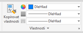 Nastavení vlastnosti DleHlad u vybraného objektu